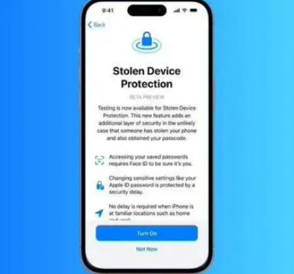 盐都苹果授权维修店分享被盗设备保护功能开启方法 