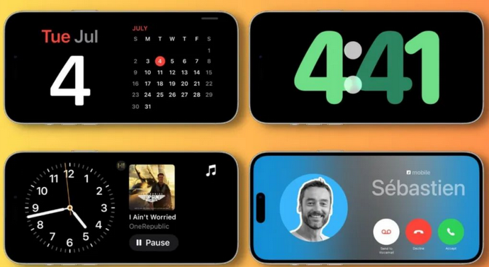 盐都苹果手机维修分享iOS17横屏充电待机显示有什么好处 