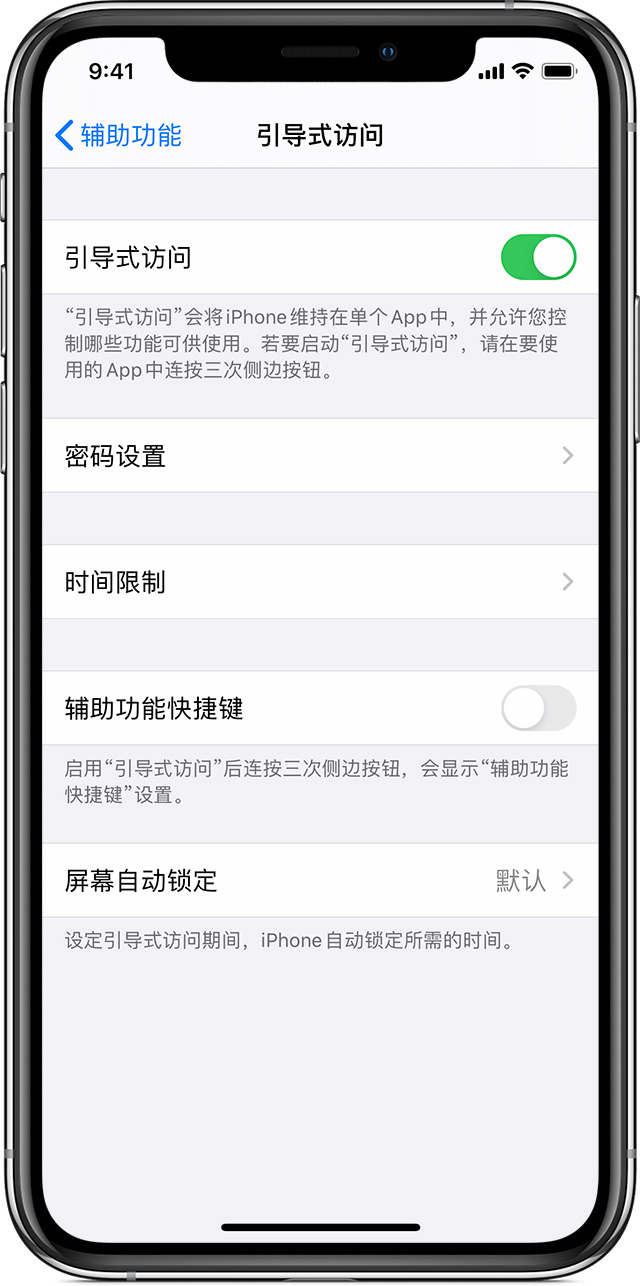 盐都苹果手机维修分享如何在 iPhone 上退出引导式访问 